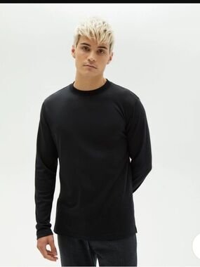 Robert Barakett Pima Cotton Georgia LS Hi-Crew Tee. Size XL.